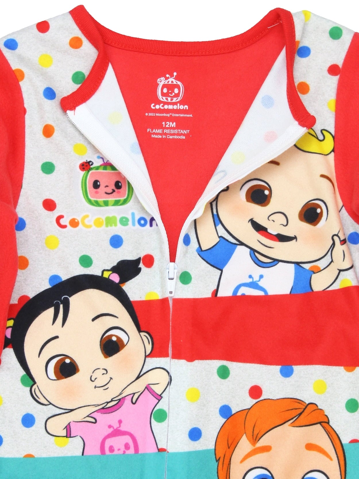 Cocomelon Toddler Infant Footed Blanket Sleeper Pajamas K254211CM