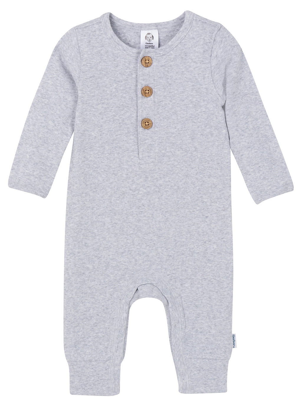 Gerber Baby Neutral Rompers, 2-Pack, Sizes Newborn - 24 Months