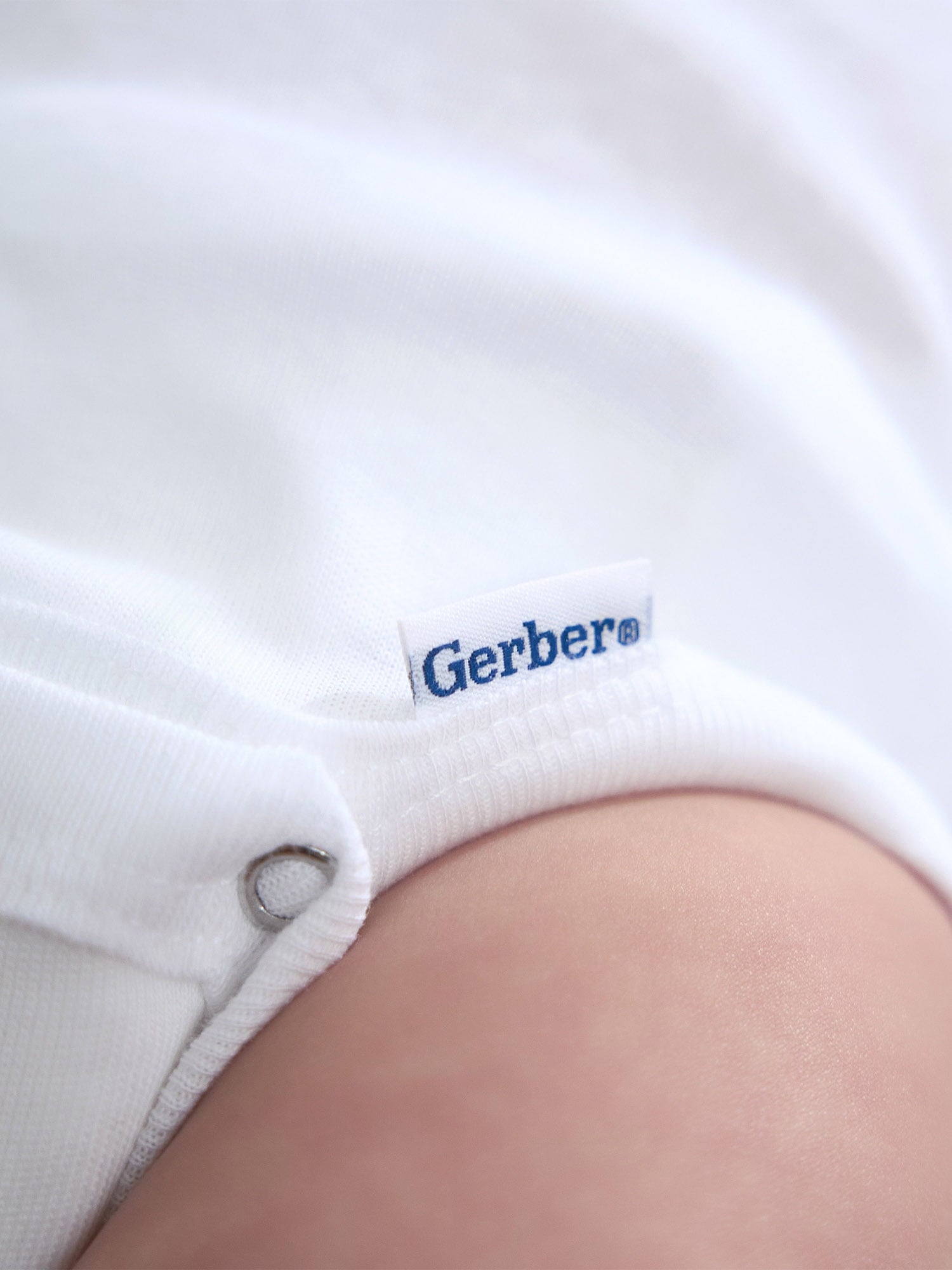 Gerber Gender Neutral Casual White Long Sleeve Cotton Bodysuit, 3-Pack, Sizes Preemie - 24 Months