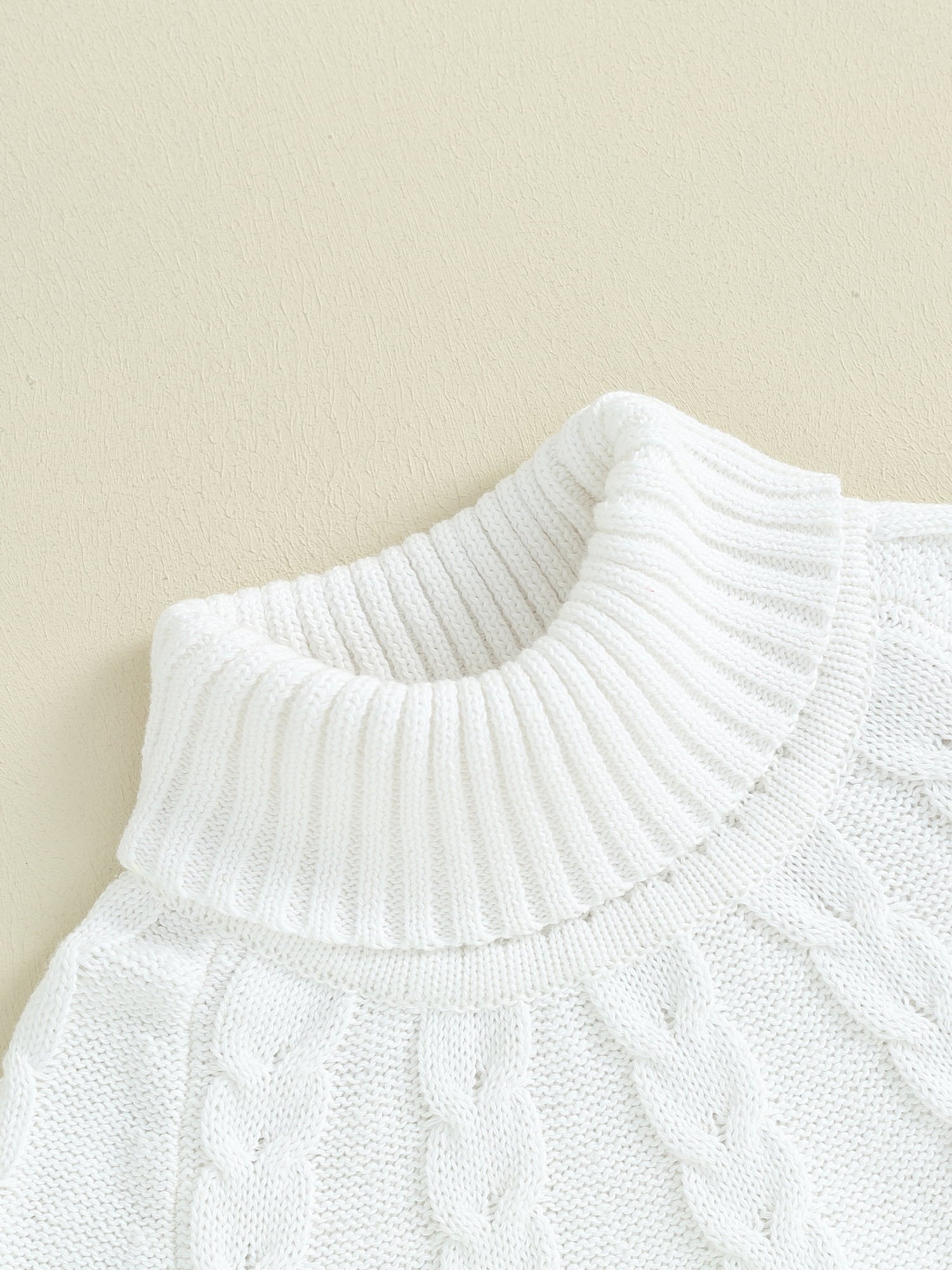 Bslissey Little Girls Solid Color Sweater Poncho Long Sleeve Turtleneck Knitted Pullovers Cape Toddler Kids Casual Warm Knitwear Tops 12M 18M 24M 3T 4T 5T 6T