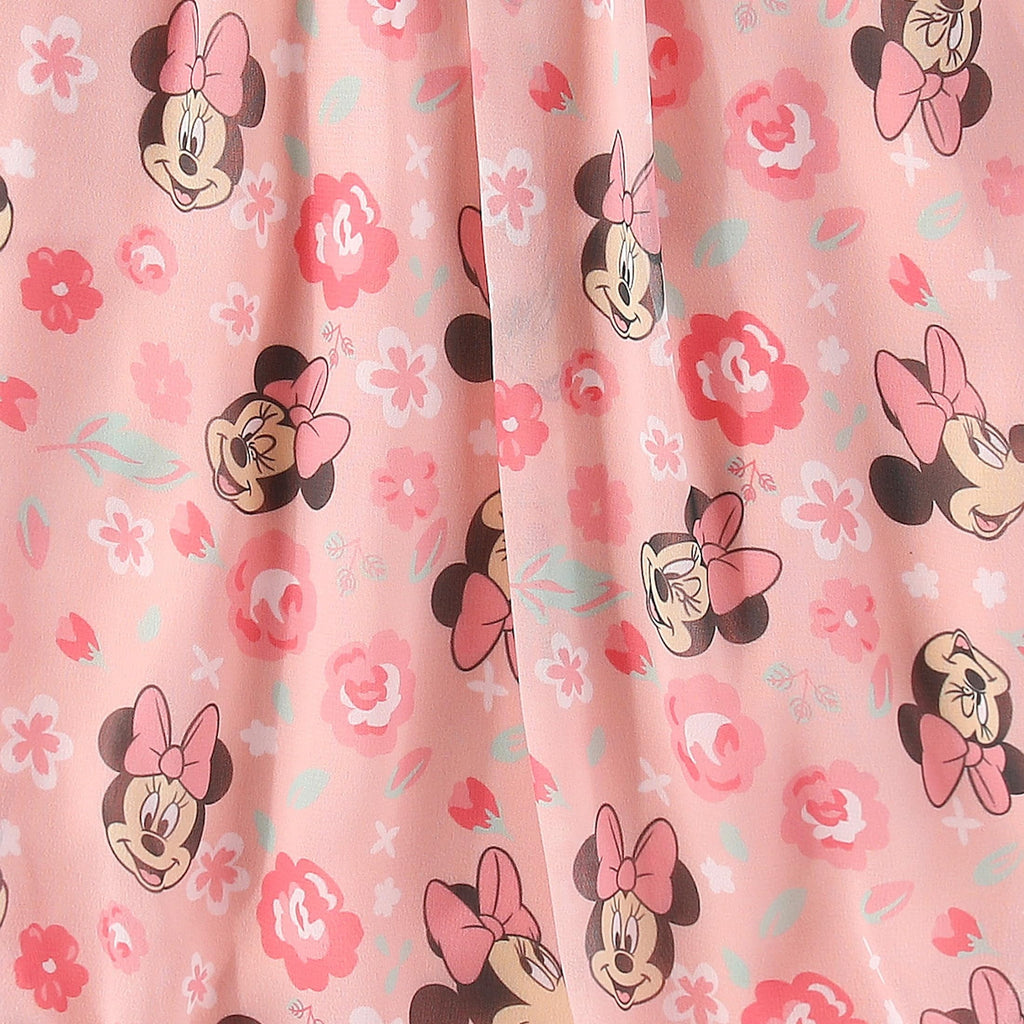 Disney Minnie Mouse All Over Print Chiffon Bubble Romper (Baby Girls), Sizes 3M-9M