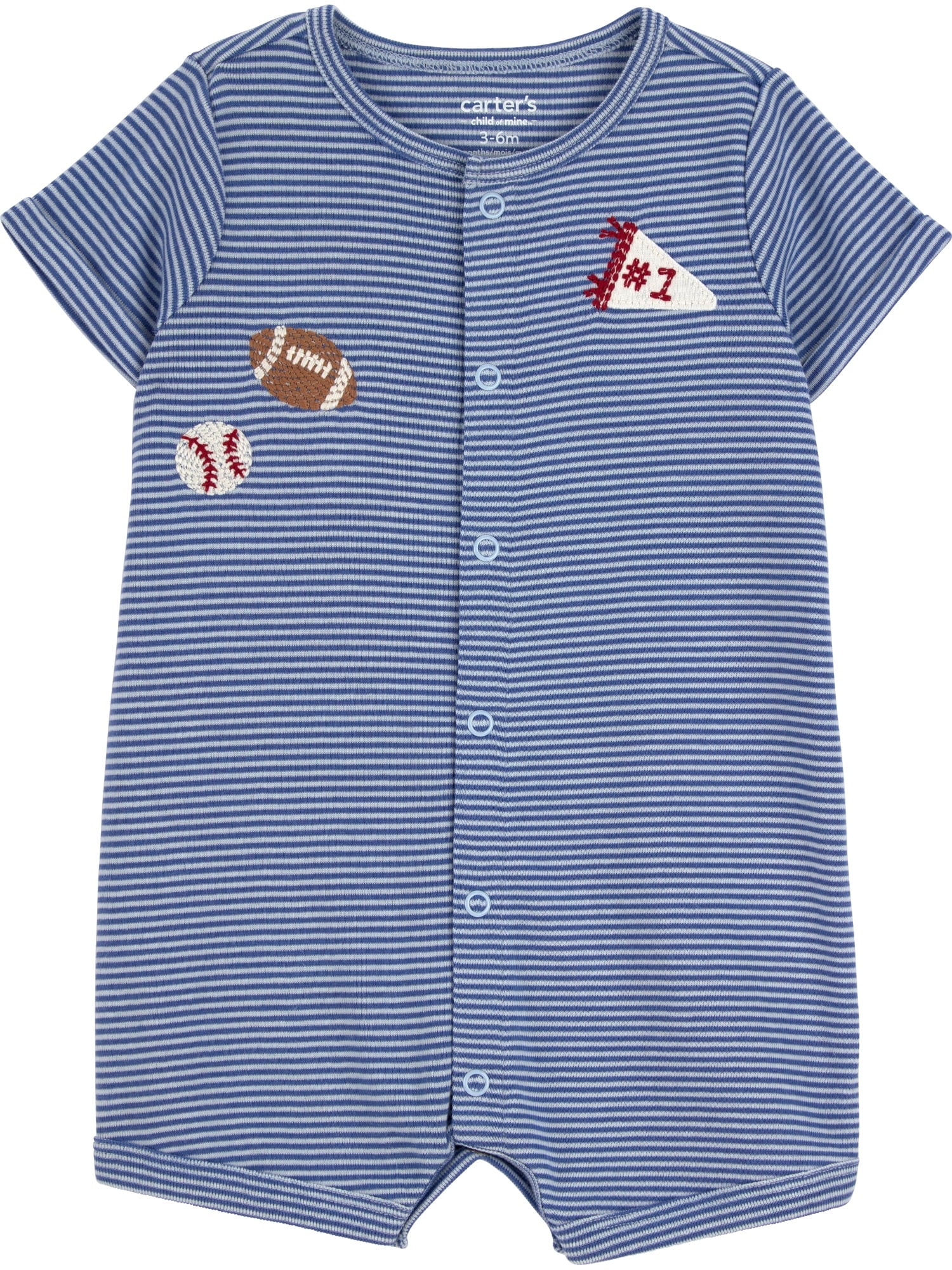 Carter's Child of Mine Baby Boy Romper, 0/3-24 Months