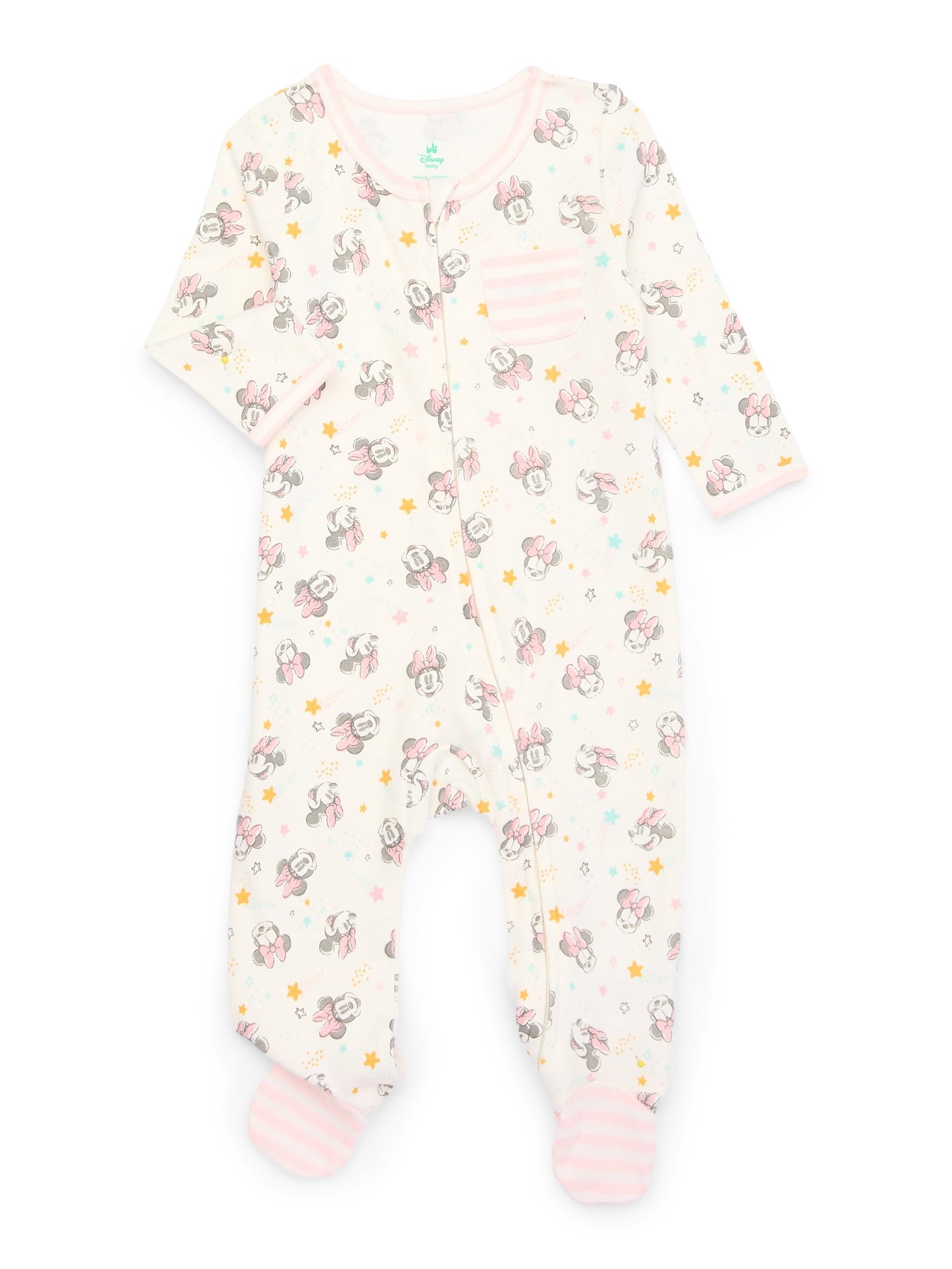 Disney Baby Wishes and Dreams Character Infant Baby Footed Sleep N Play, Sizes Preemie-6/9 Months