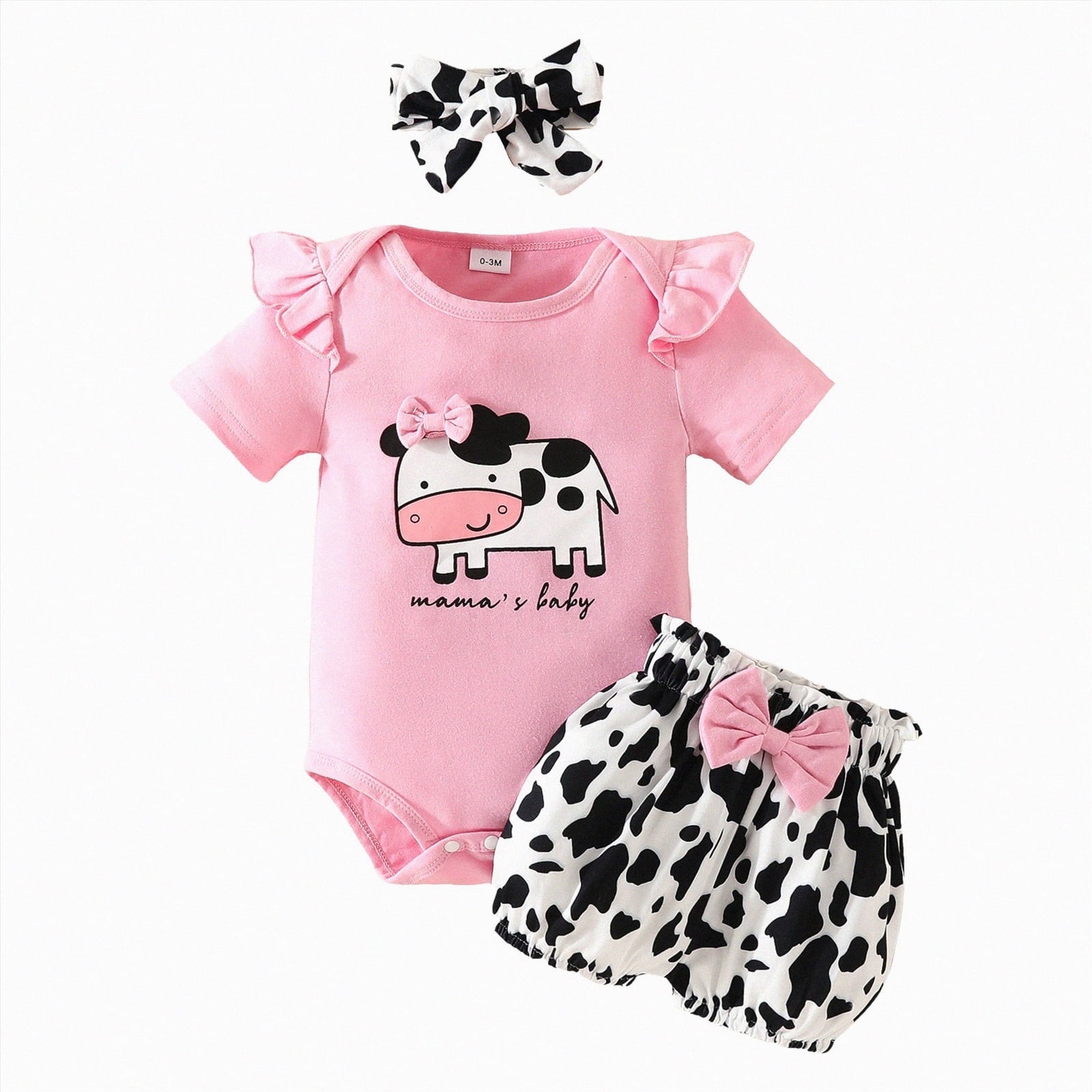 Gvdentm Preemie Newborn Clothes 3Months Infant Romper Fall Winter Outfits Gifts for Girls Cute Bell Bottoms Pant Sets(White,0-3 Months)