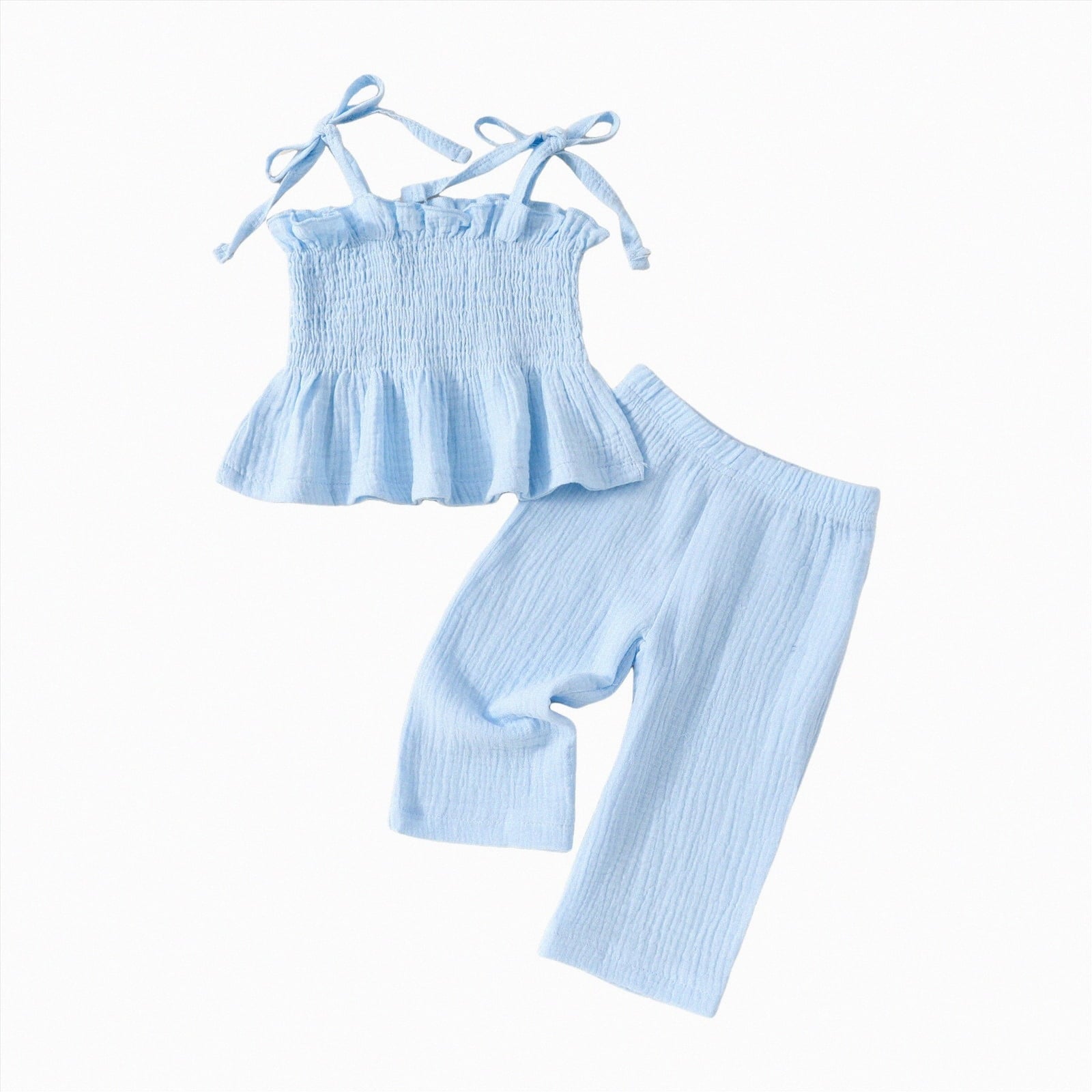 Gvdentm Preemie Newborn Clothes 3Months Infant Romper Fall Winter Outfits Gifts for Girls Cute Bell Bottoms Pant Sets(White,0-3 Months)