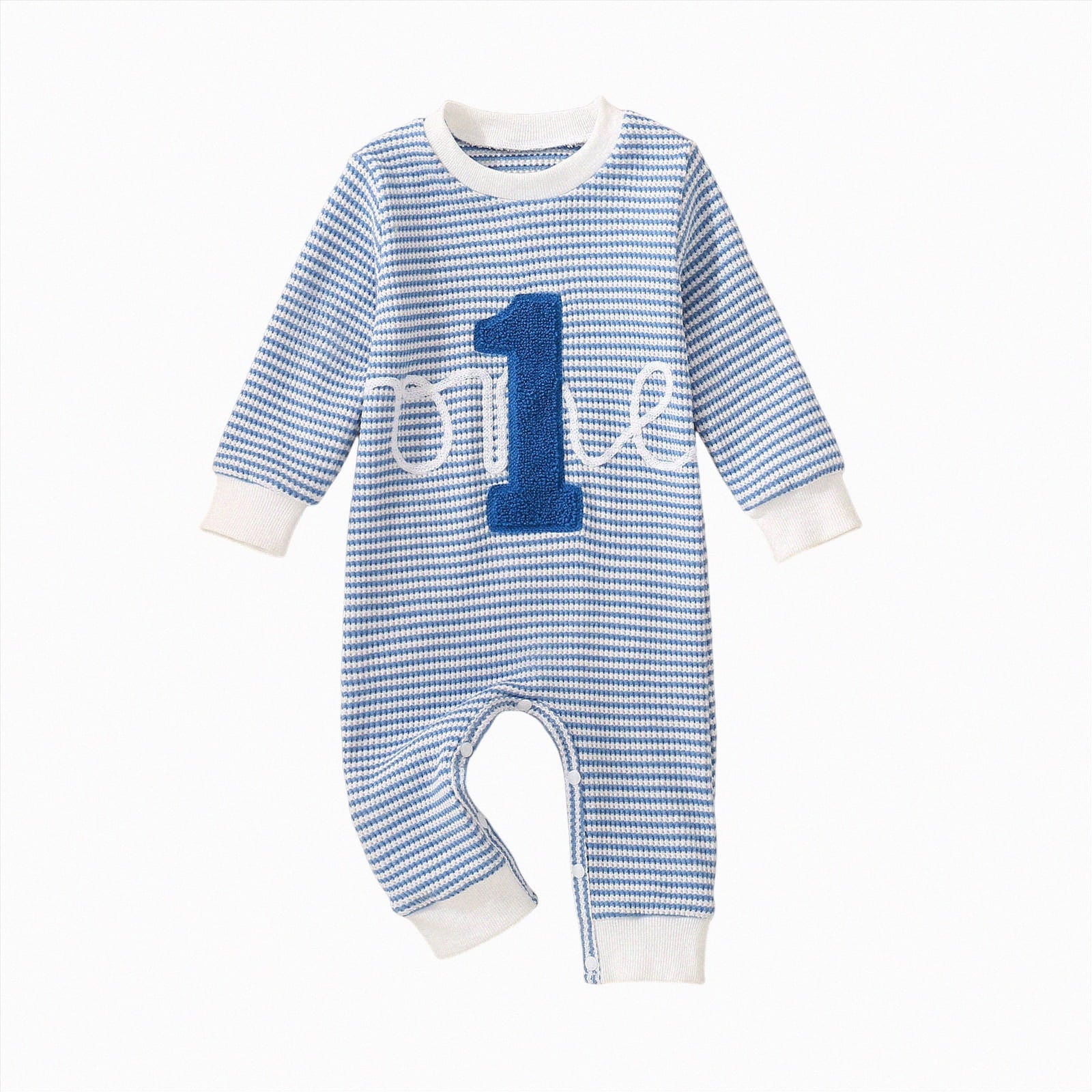 JUMEYU Newborn Winter Clothes Newborn Baby Boy Clothes Print Bodysuit Long Sleeve Jumpsuit Outfits Set 0 3 6 9 12 18 24 Months (Blue,3-6 Months)