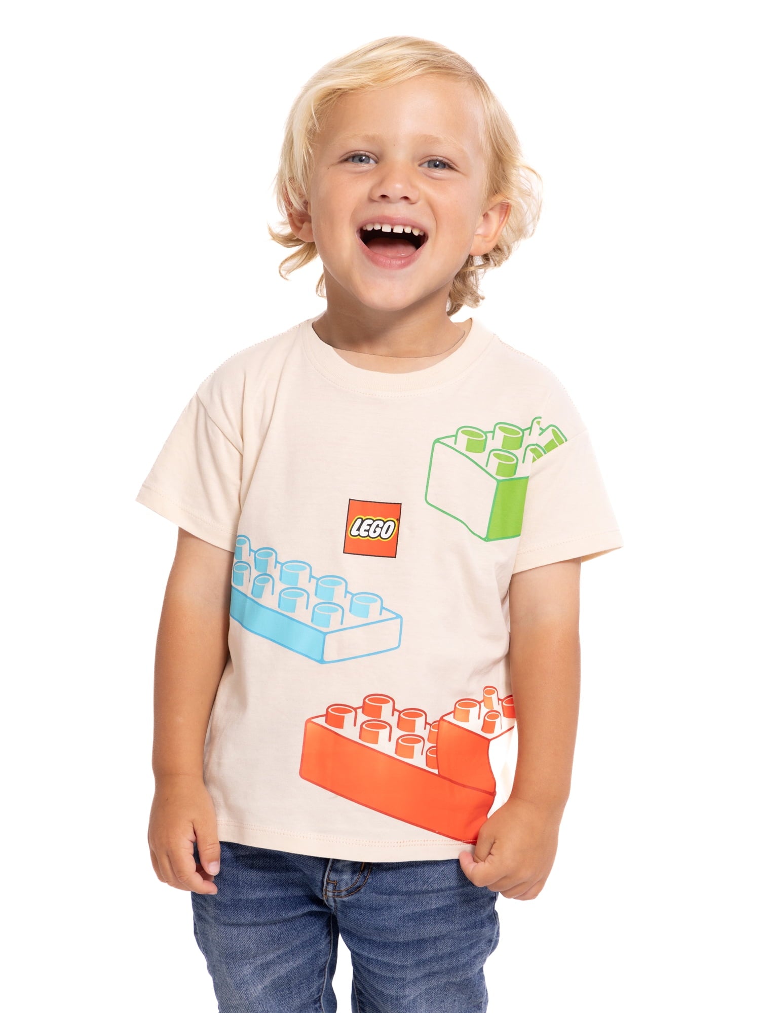 Lego Toddler Short Sleeve Graphic Crewneck Tee, Sizes 12M-5T