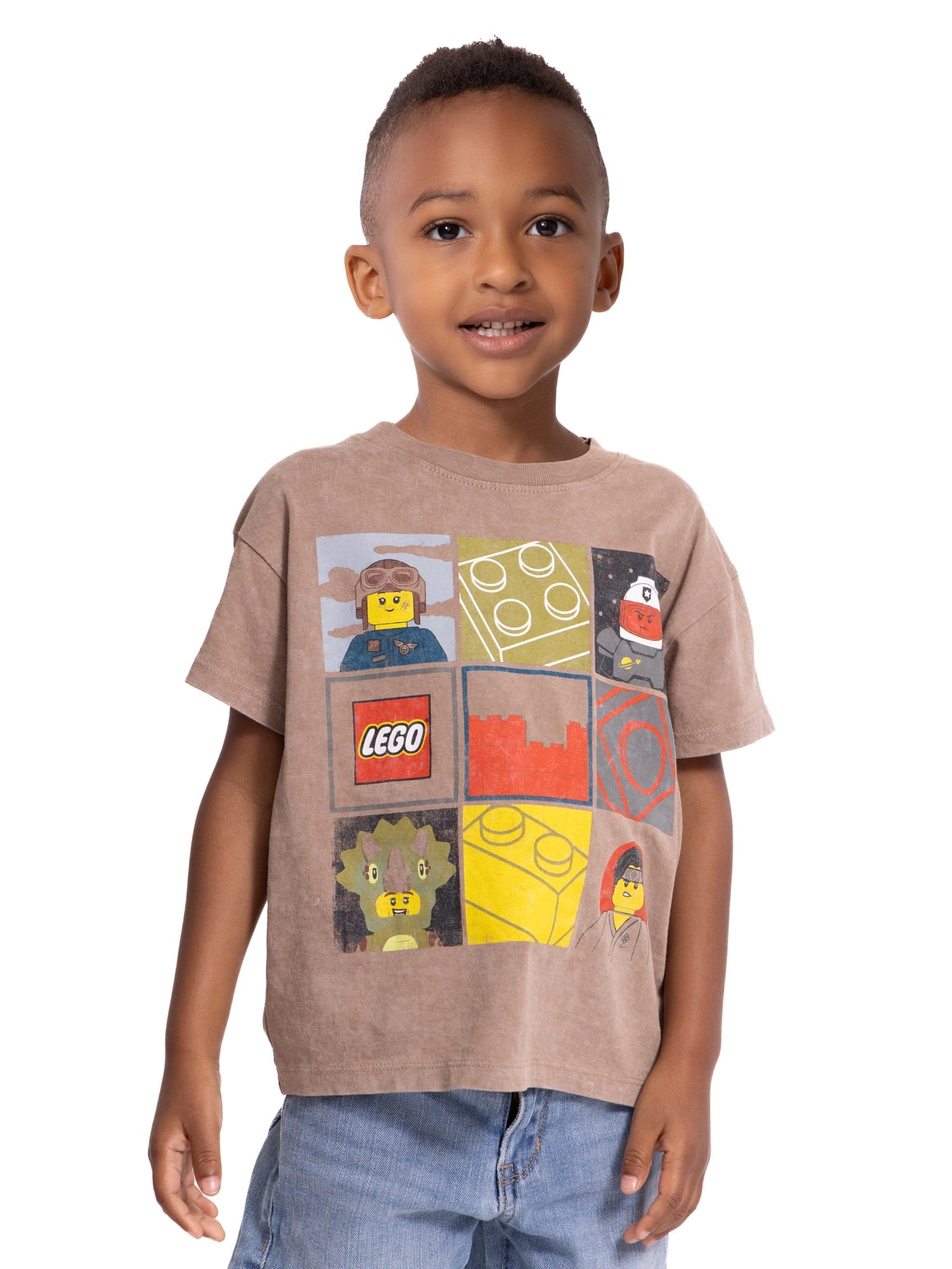 Lego Toddler Short Sleeve Graphic Crewneck Tee, Sizes 12M-5T