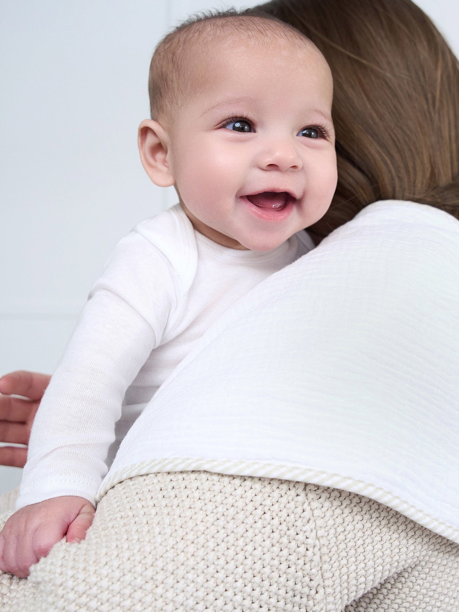 Gerber Gender Neutral Casual White Long Sleeve Cotton Bodysuit, 3-Pack, Sizes Preemie - 24 Months