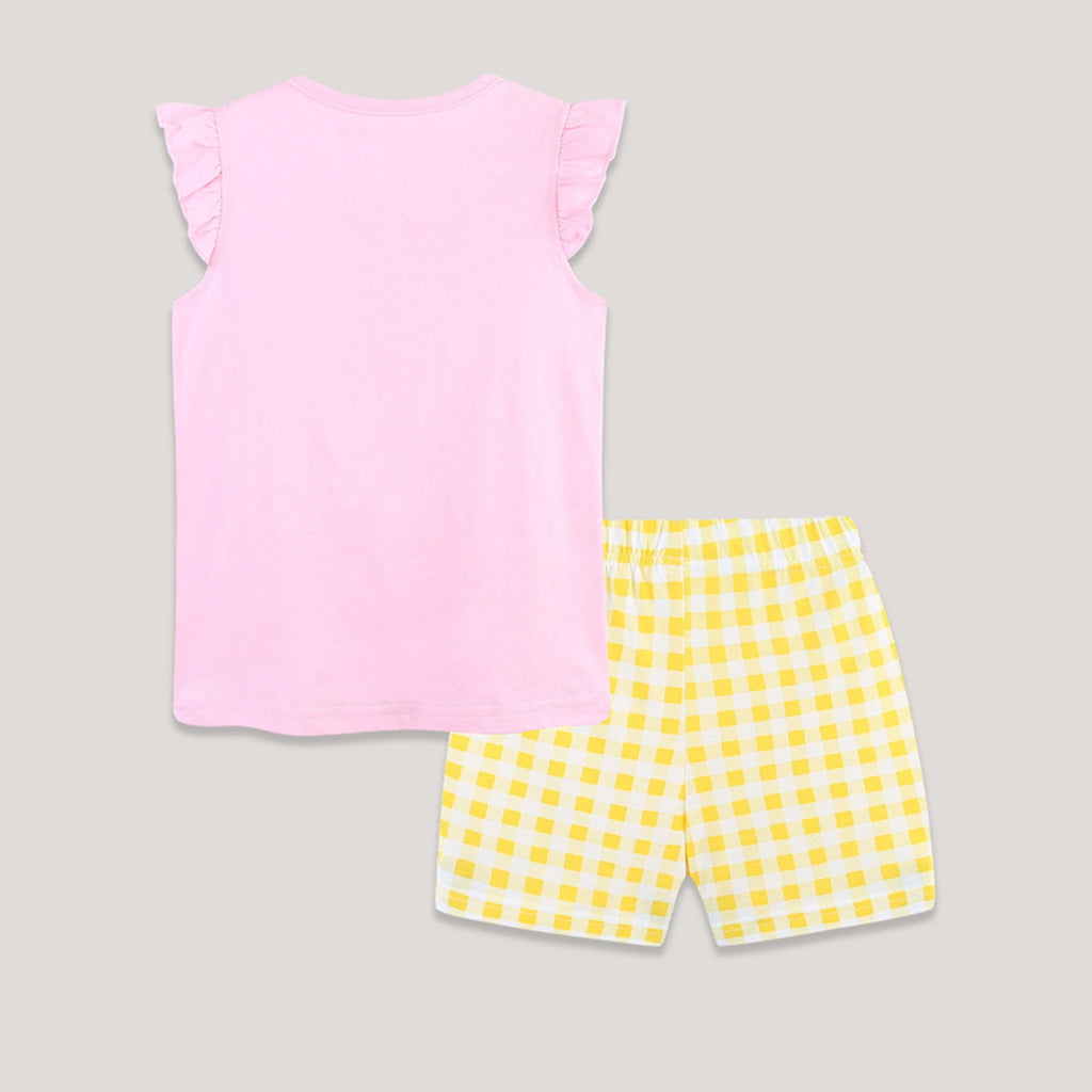 Caqnni 2Pcs Summer Outfits Set for Toddler Girls - Flower Short Sleeve T-Shirt & Pants for Gift Summer Outfits Girls' Clothing Set 2Pcs Summer Playwear Beach Outfits 4-5 Years,Black