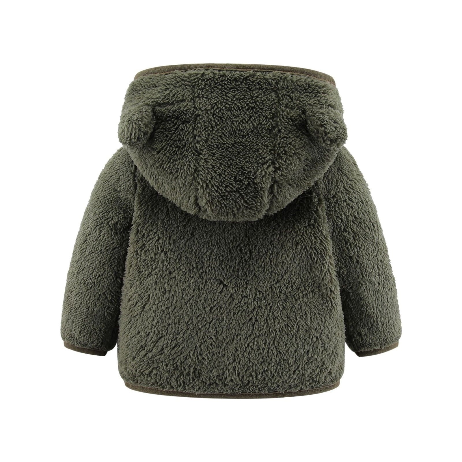 Jackets For Boy Baby Bear Ears Hooded Outerwear Zipper Warm Winter Coat (6 Months-12 Months)