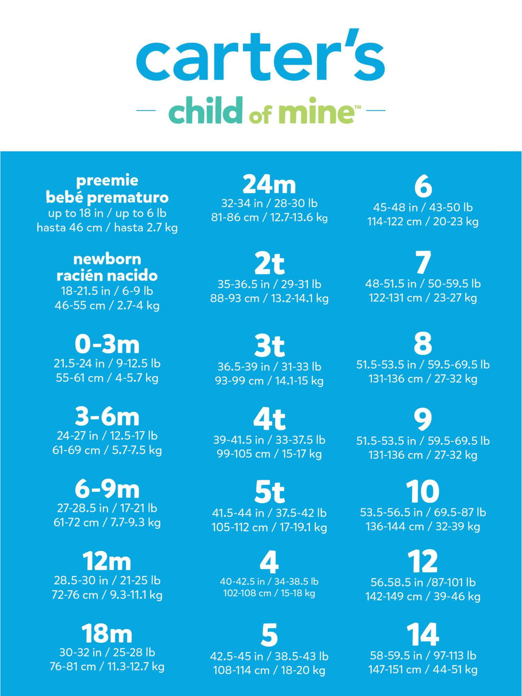 Carter's Child of Mine Baby Boy Romper, 0/3-24 Months