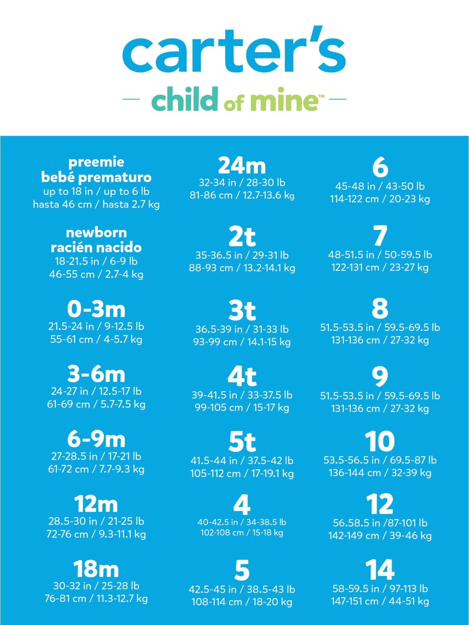 Carter's Child of Mine Baby Boy Romper, 0/3-24 Months