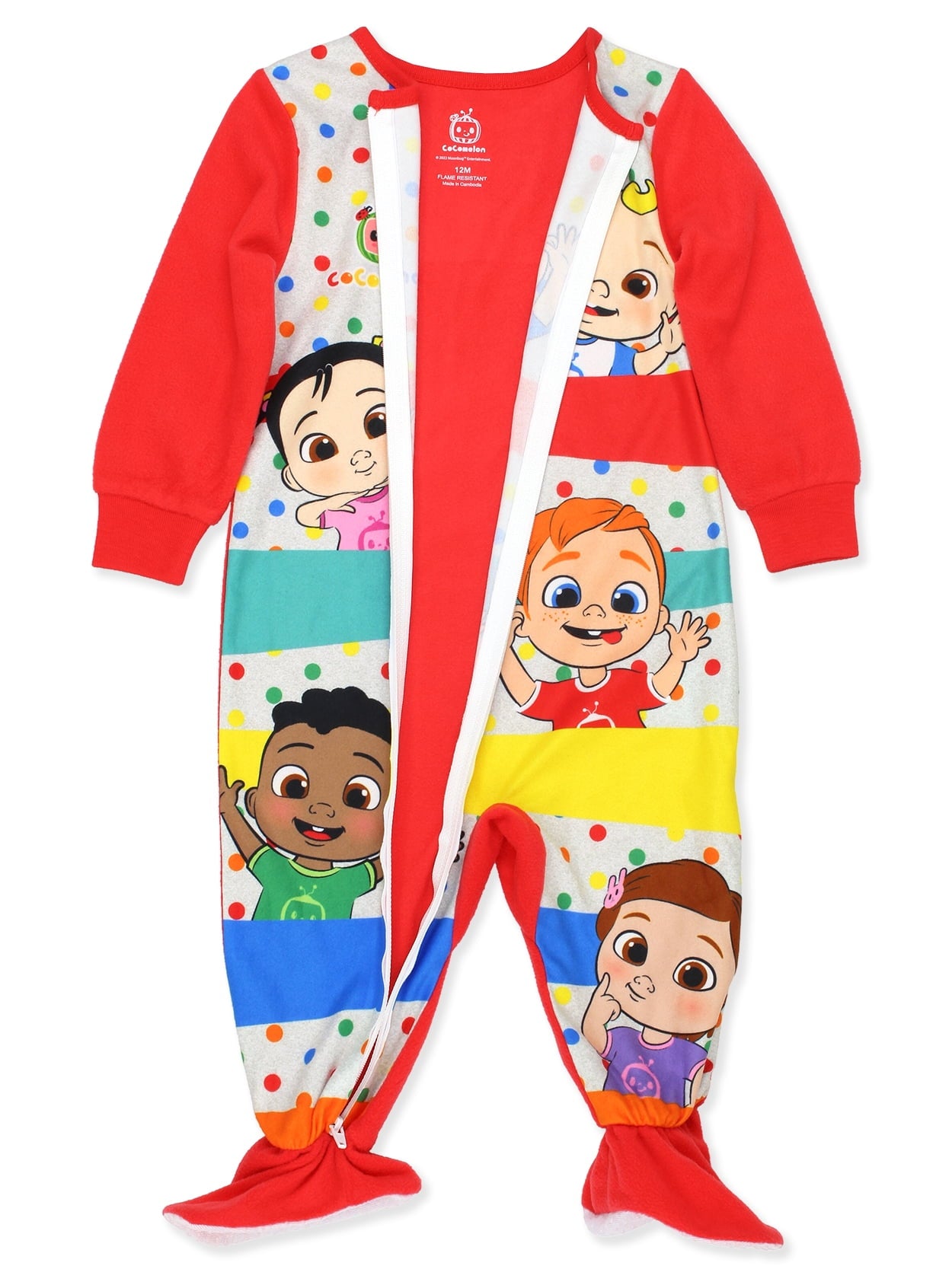 Cocomelon Toddler Infant Footed Blanket Sleeper Pajamas K254211CM